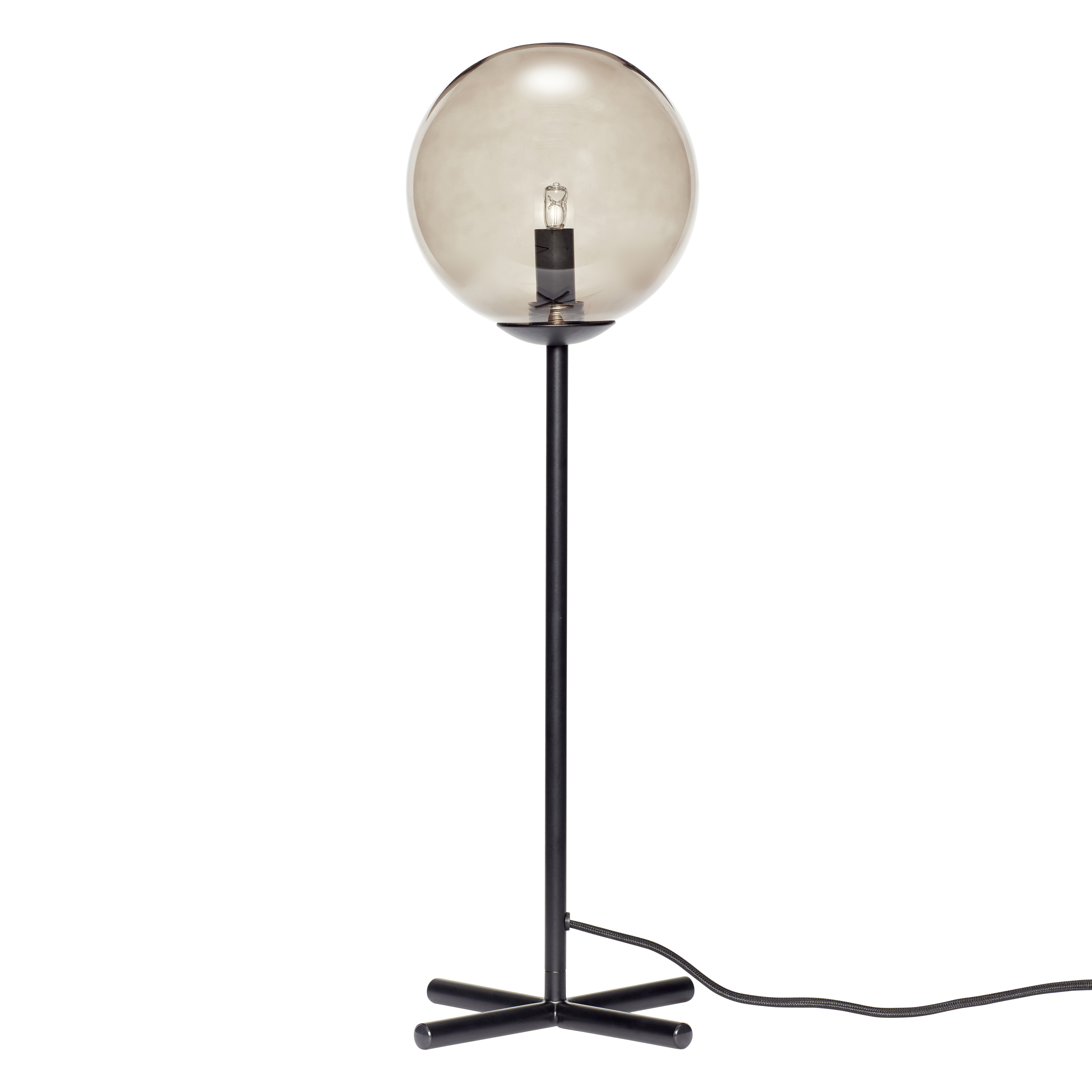 Настольная лампа bulb (hubsch) черный 50 см.
