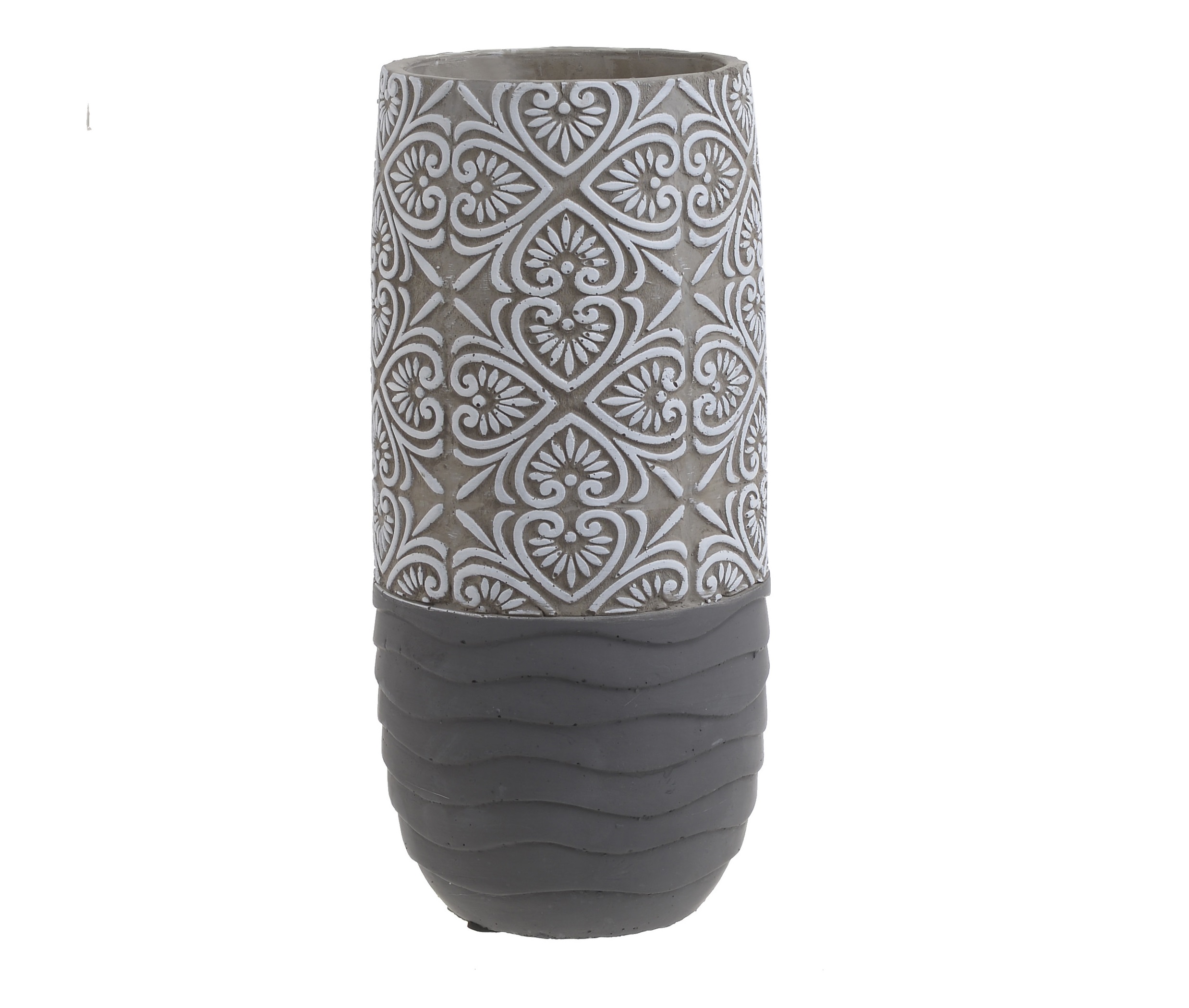   The Furnish Ваза waelvor (to4rooms) серый 11x25.5x11 см.