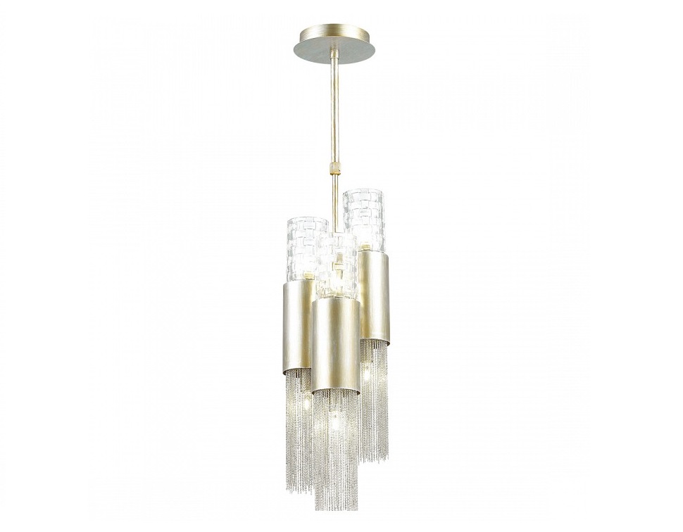 Подвесной светильник perla (odeon light) прозрачный 120 см.