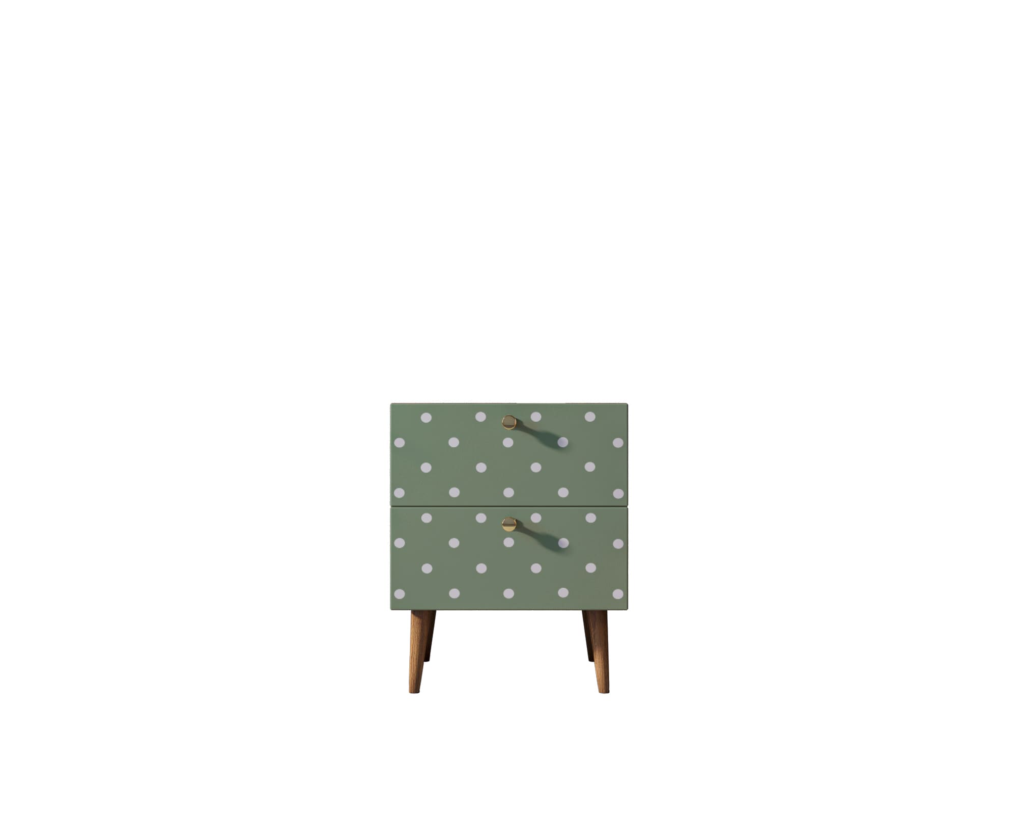 Тумбочка berber (etg-home) зеленый 40x50x35 см.