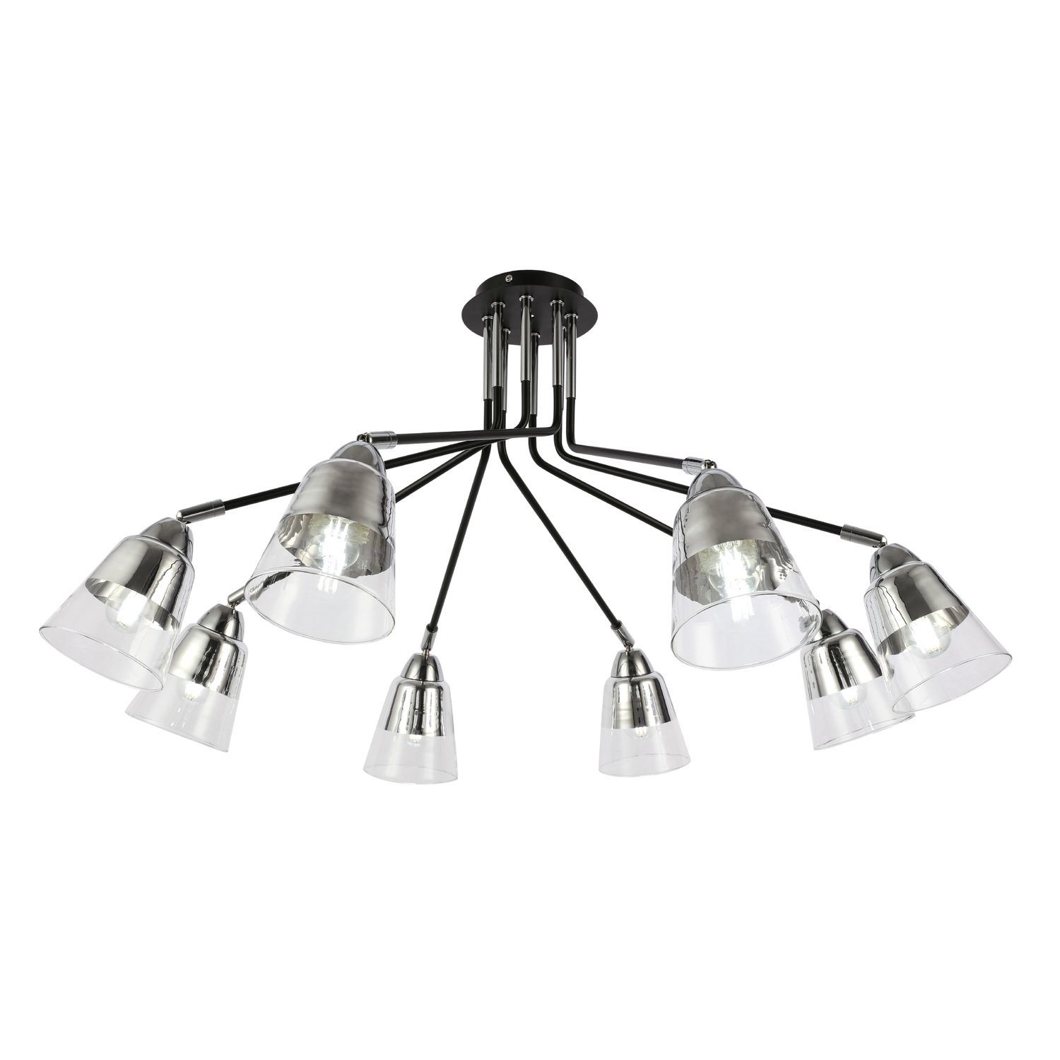 Люстры потолочные  The Furnish Люстра потолочная lirino (evoluce) черный 44 см.