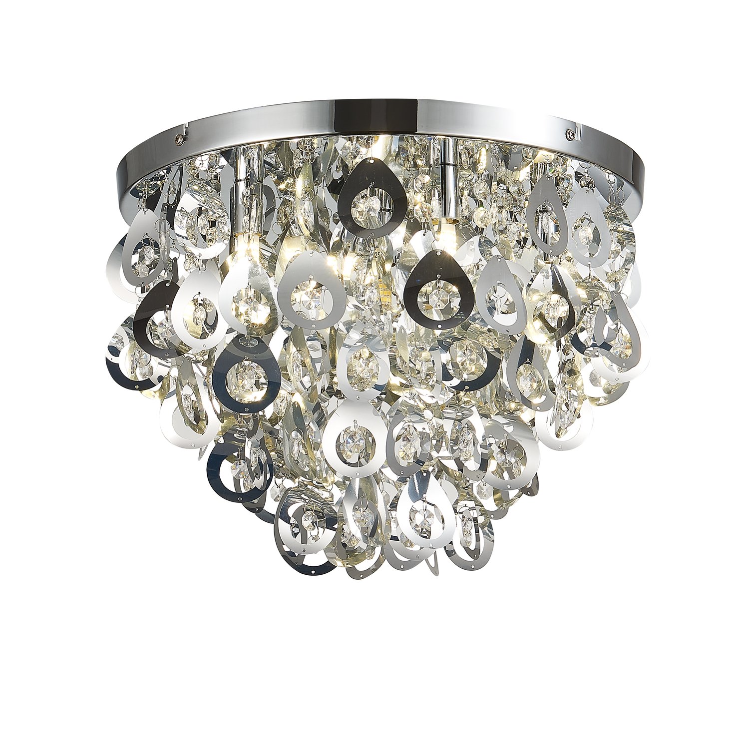 Люстры потолочные  The Furnish Люстра потолочная lucchio (st luce) серебристый 32 см.