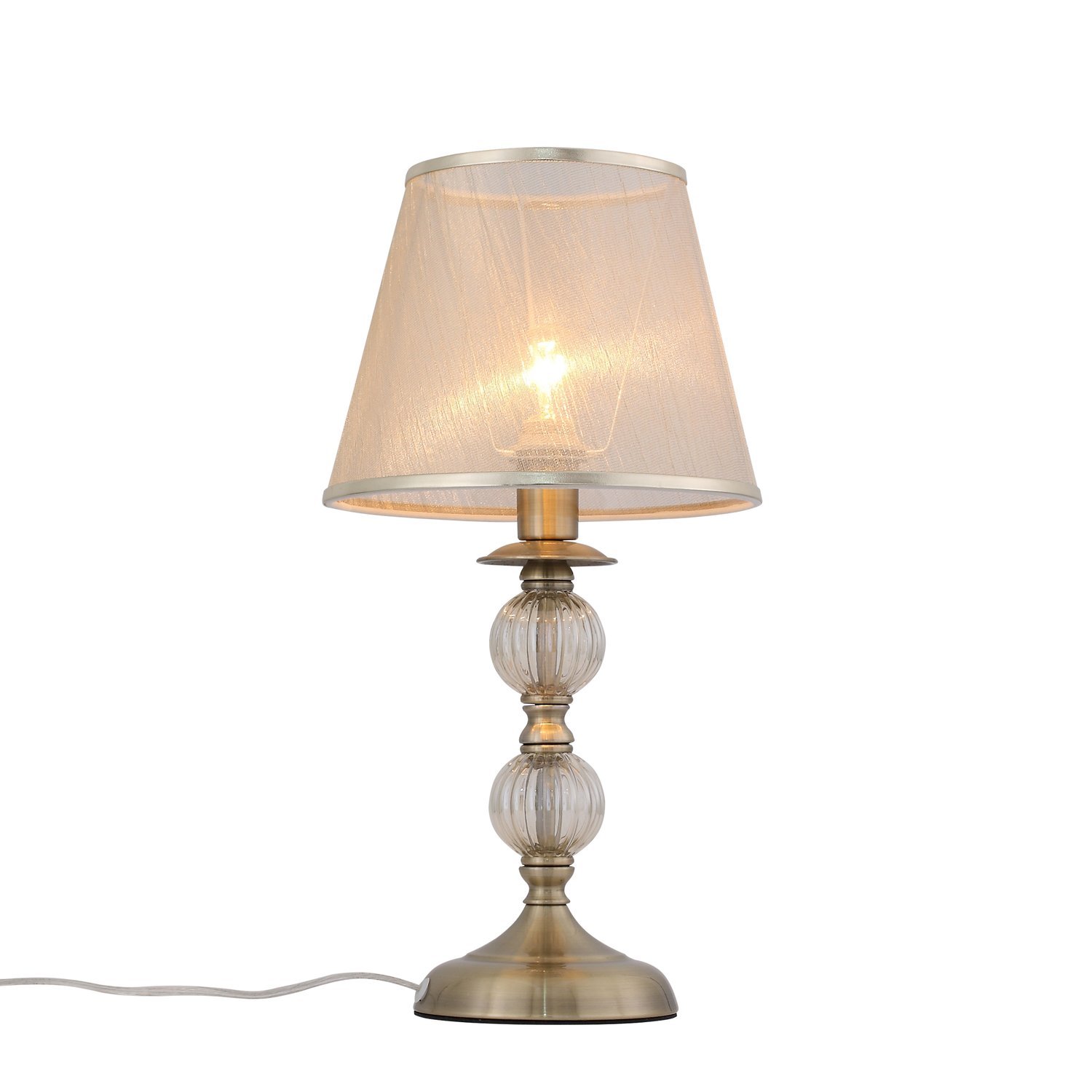 Настольная лампа grazia (st luce) бронзовый 42 см.