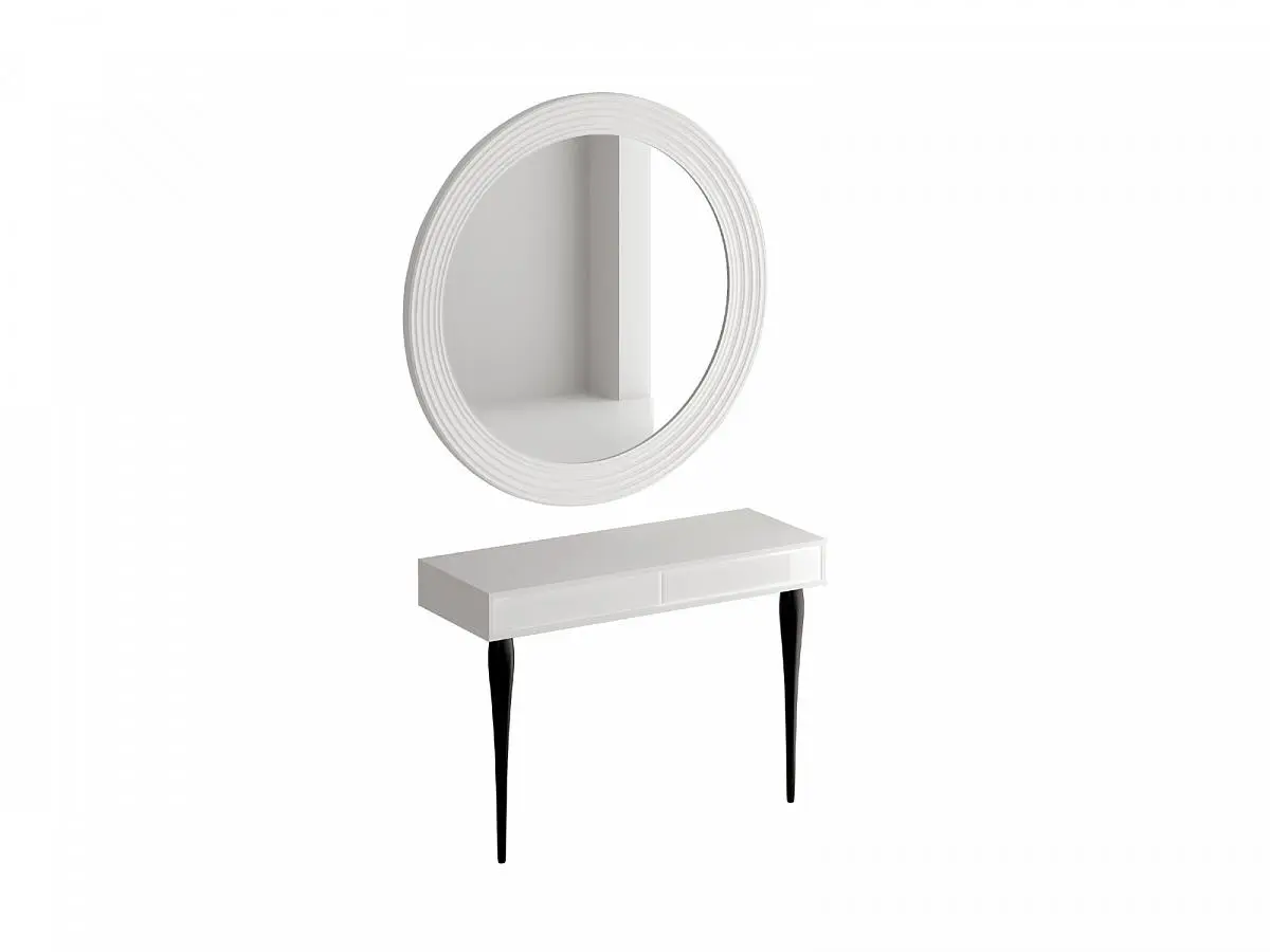 Туалетный столик с зеркалом cloud (ogogo) белый 115.0x214.0x43.0 см.