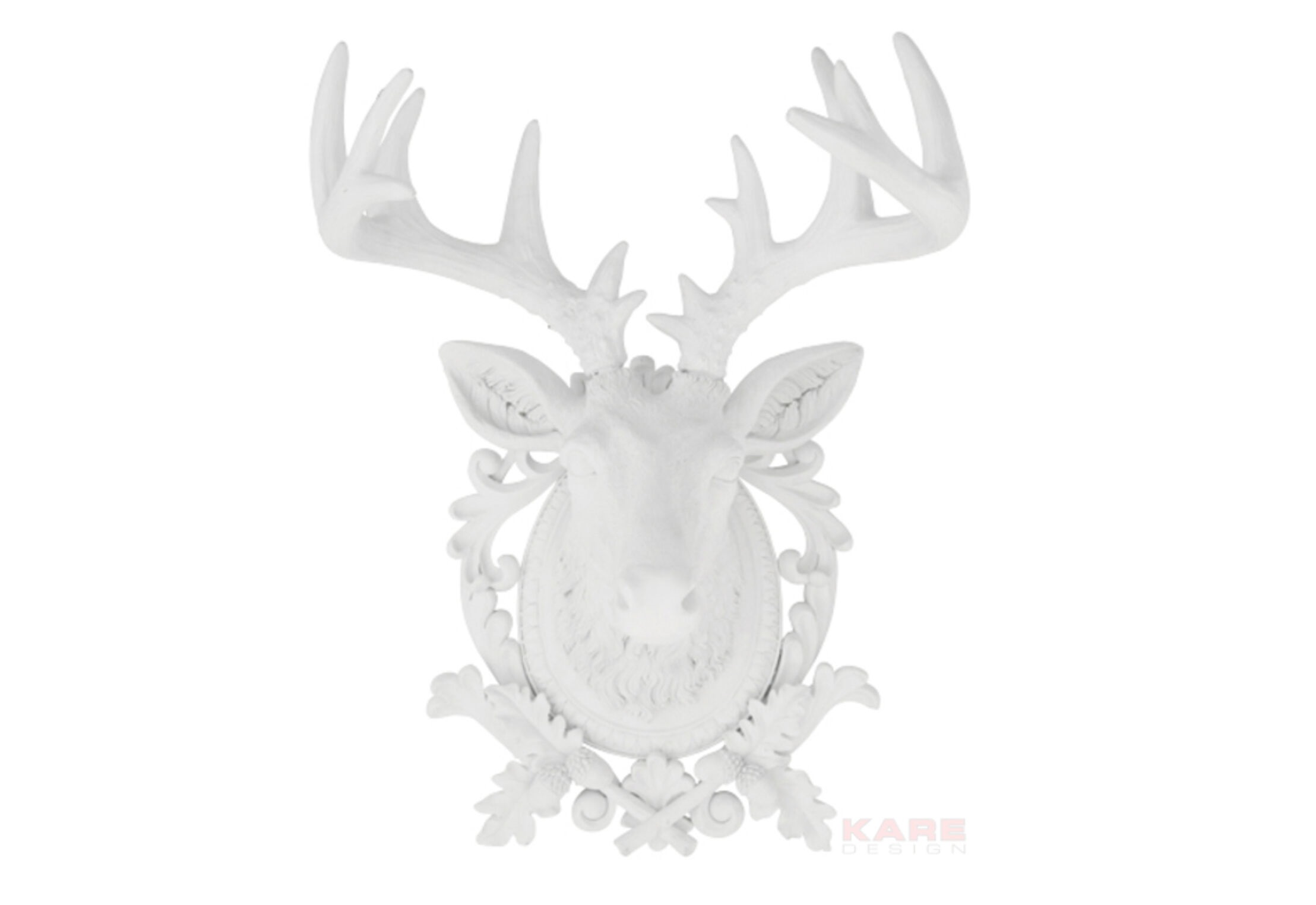 Украшение настенное deer (kare) белый 45x68x44 см.