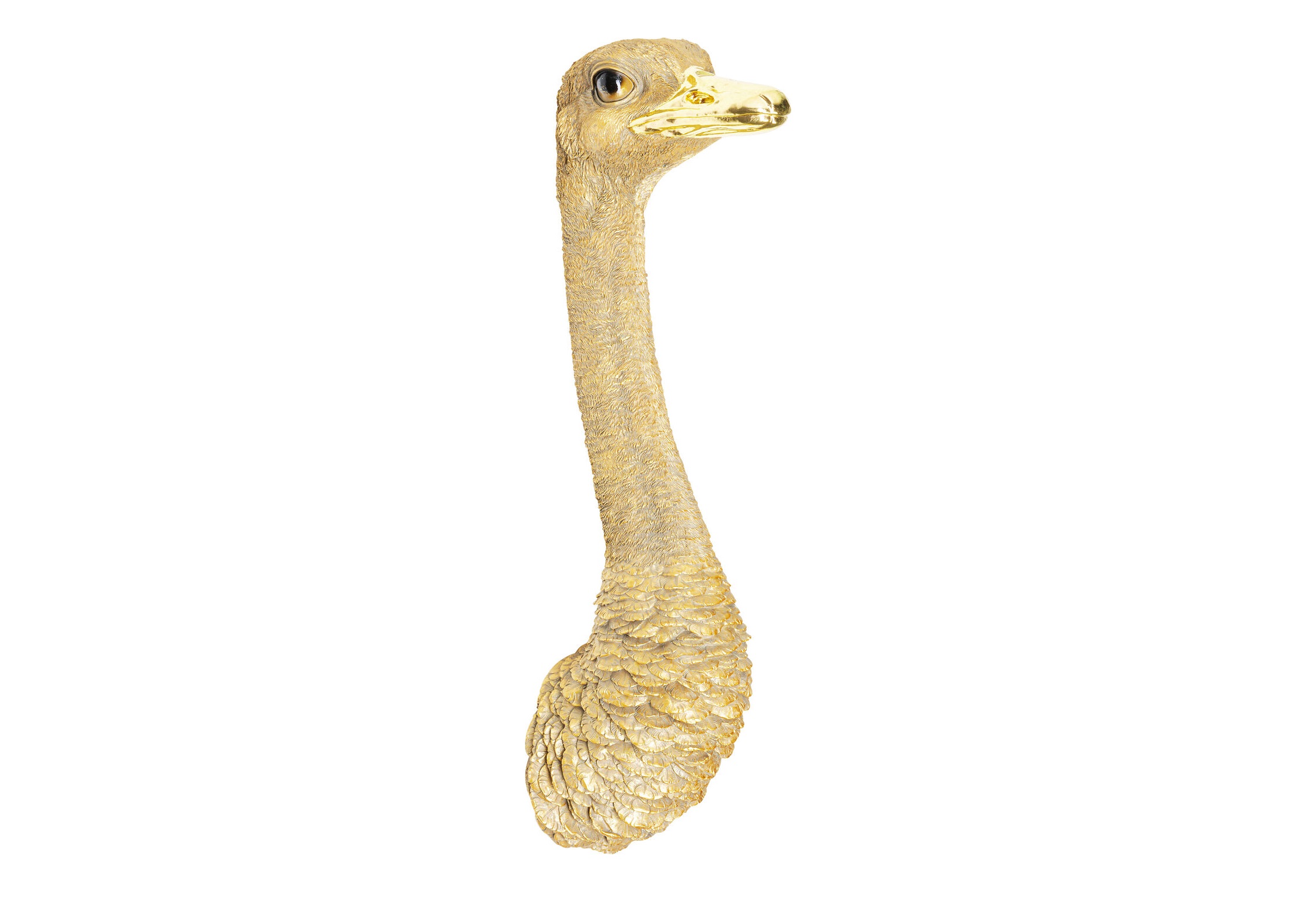 Украшение настенное ostrich (kare) золотой 19x72x25 см.