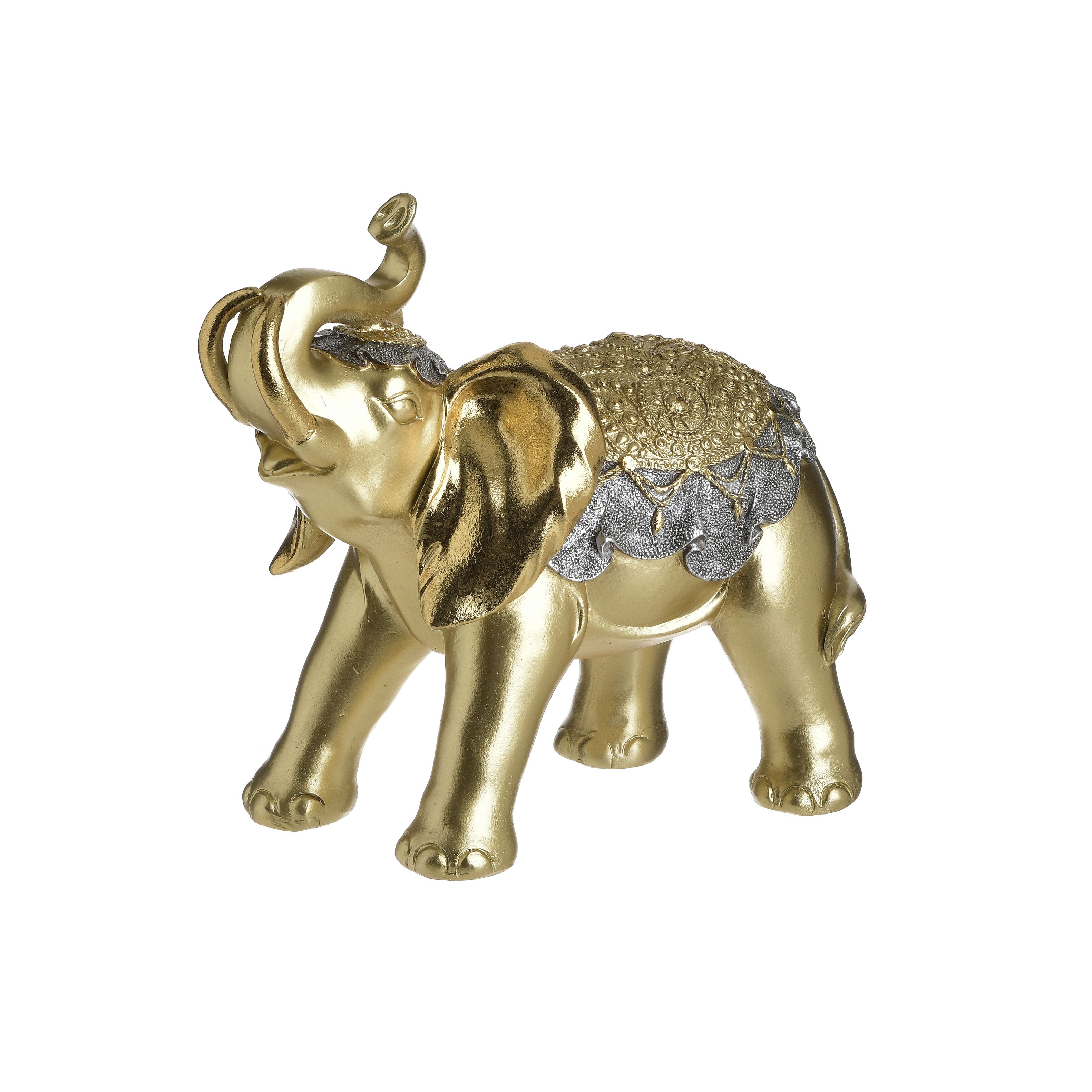 Декор настольный слон (to4rooms) золотой 22x11x20 см.