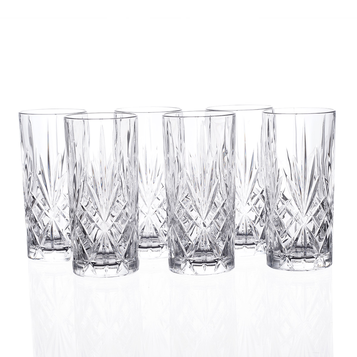 Набор стаканов для воды melodia 360мл (6шт) (rcr) прозрачный 30x22x16 см.