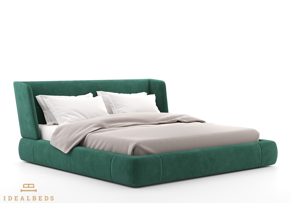 Кровать reeves (idealbeds) зеленый 230x92x226 см.