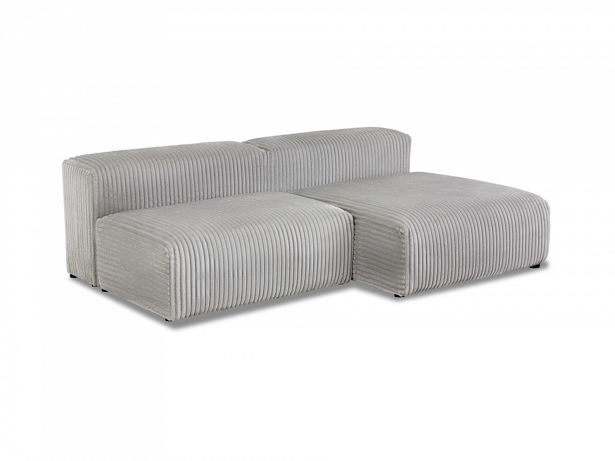 Модульный диван sorrento (ogogo) серый 210x63x140 см.