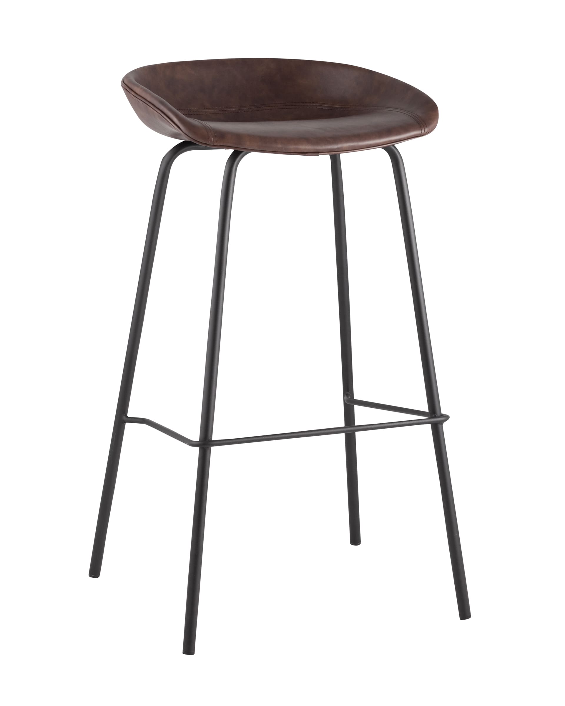 Барные стулья  The Furnish Стул барный beetle lite pu (stoolgroup) коричневый 50x83x46 см.