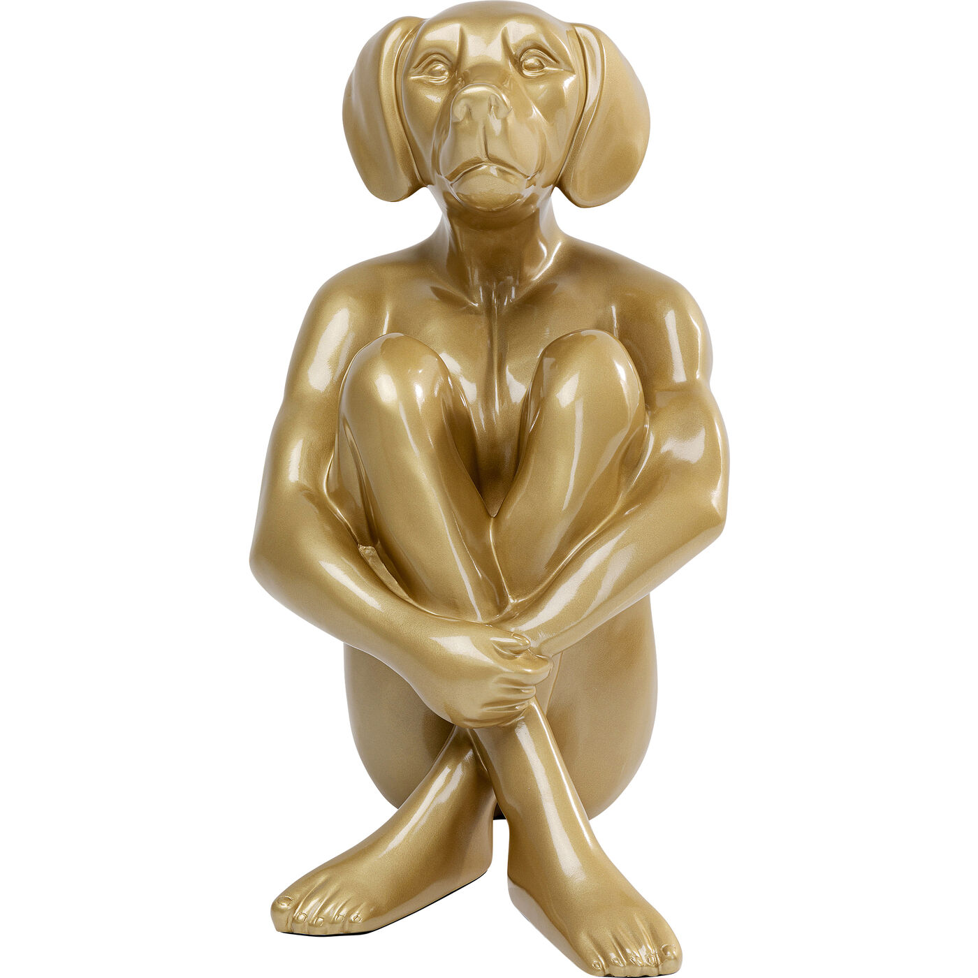 Статуэтка gangster dog (kare) золотой 45x80x66 см.