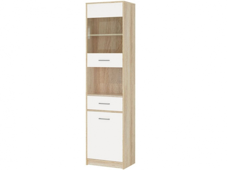   The Furnish Пенал-витрина «стелс» (древпром) бежевый 51x195x35 см.