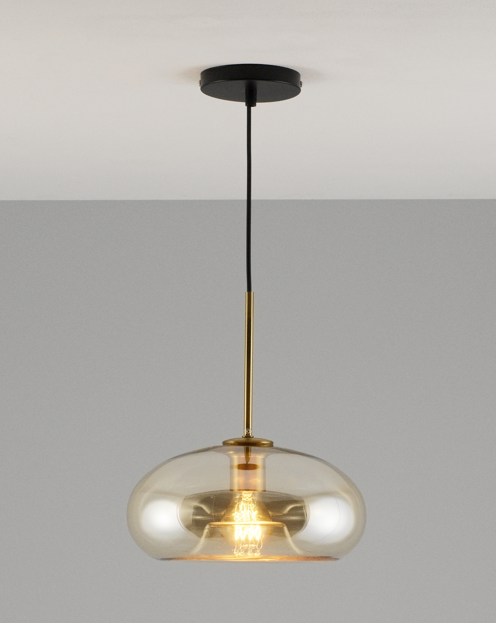 Подвесной светильник laura (moderli) прозрачный 15 см.