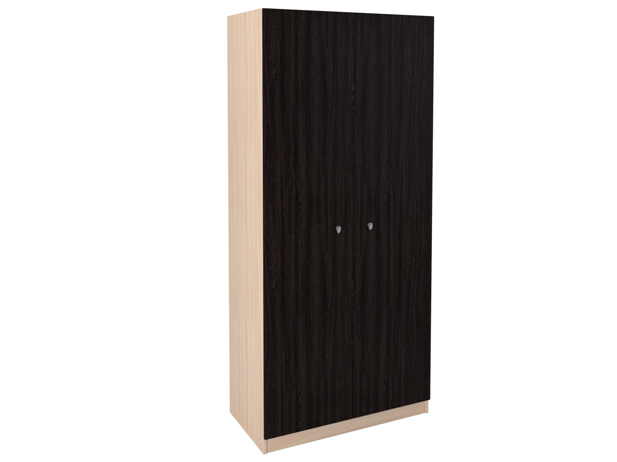 Бельевые шкафы Шкаф прямой 45 дуб молочный/венге (рв-мебель) коричневый 90x45x200 см.