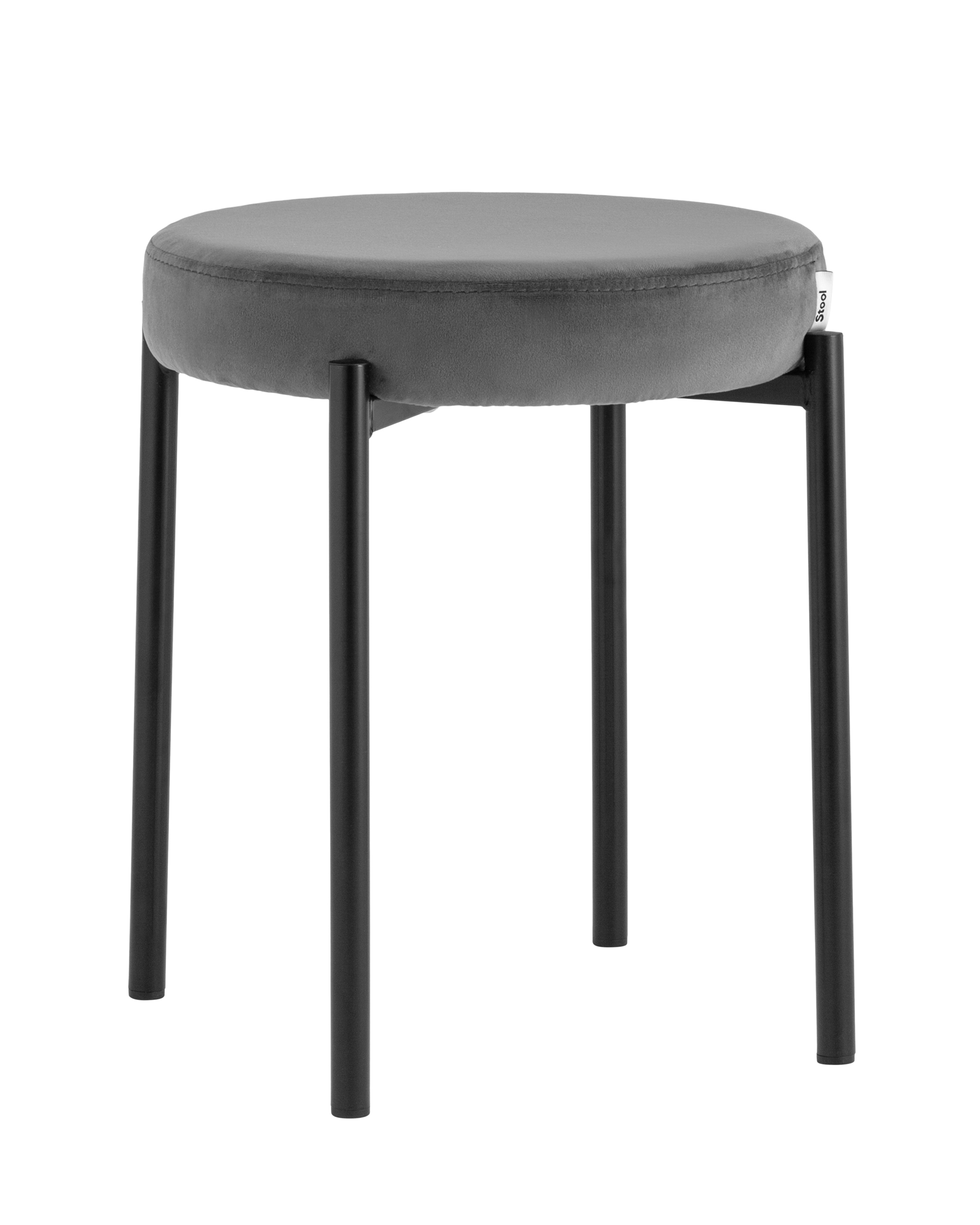   The Furnish Табурет рио велюр тёмно-серый (stoolgroup) серый