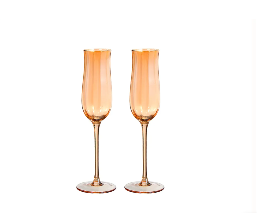 Набор бокалов для шампанского kandelario (ogogo) прозрачный