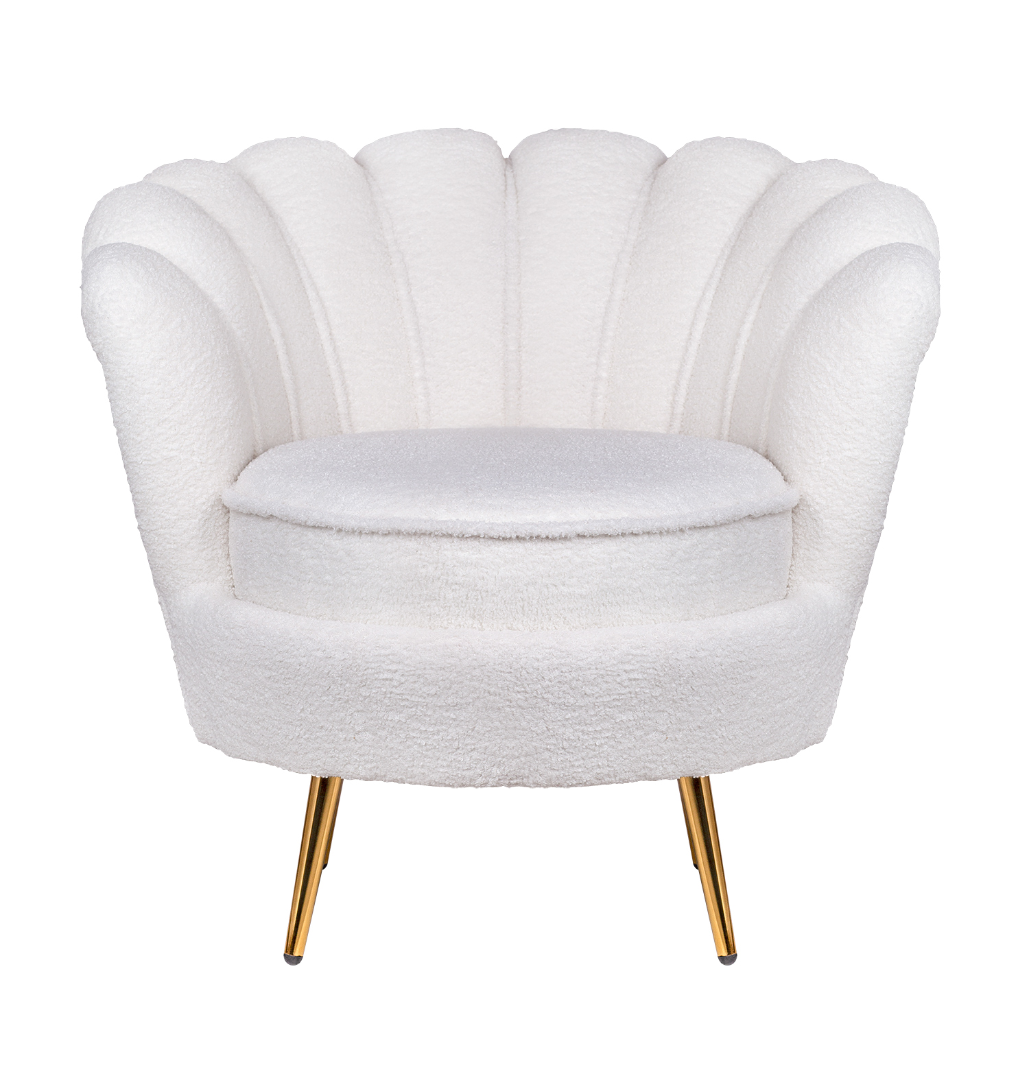 Кресло pearl boucle (mak-interior) бежевый 85x75x75 см.