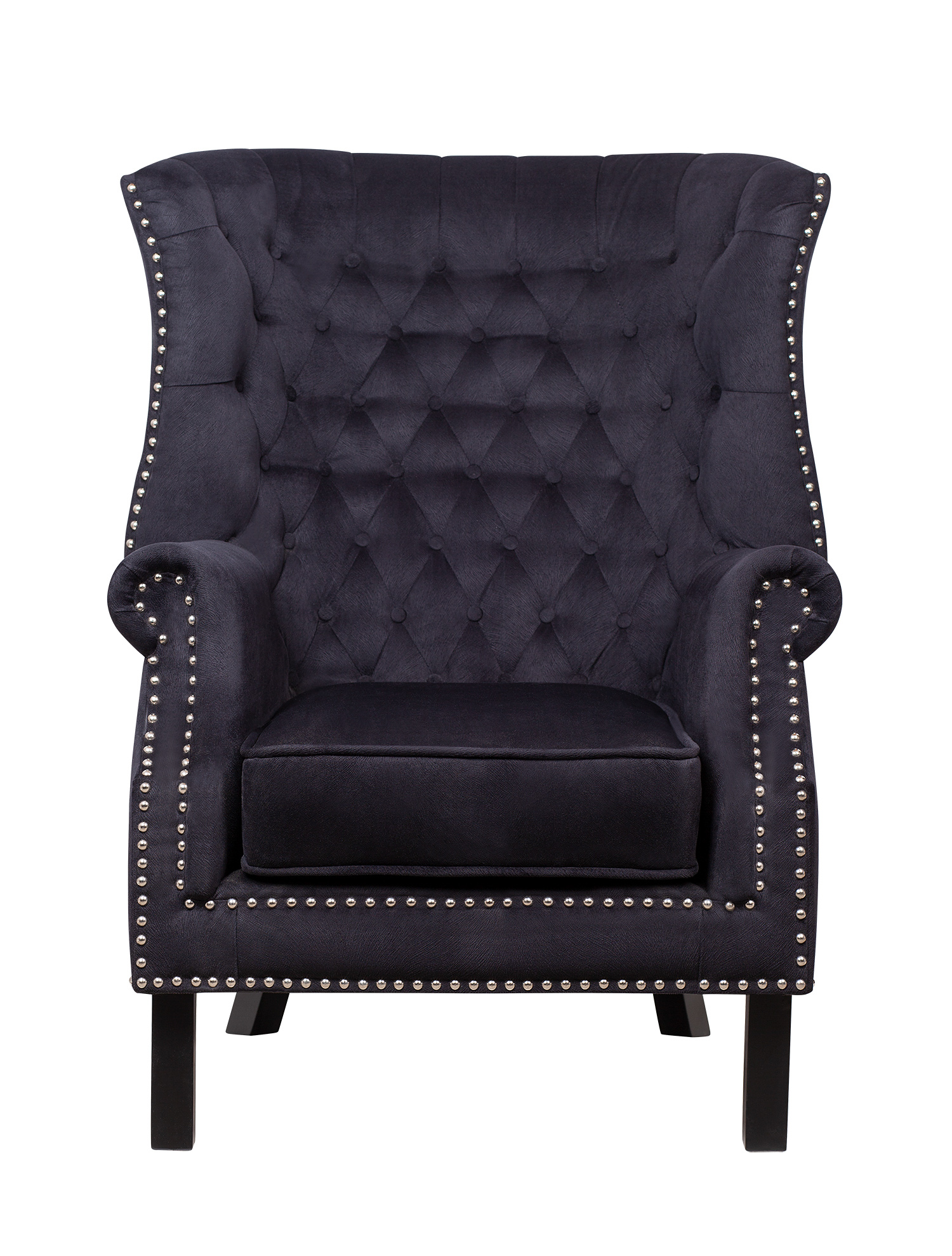 Кресло кресло teas black (mak-interior) черный 76x105x80 см.