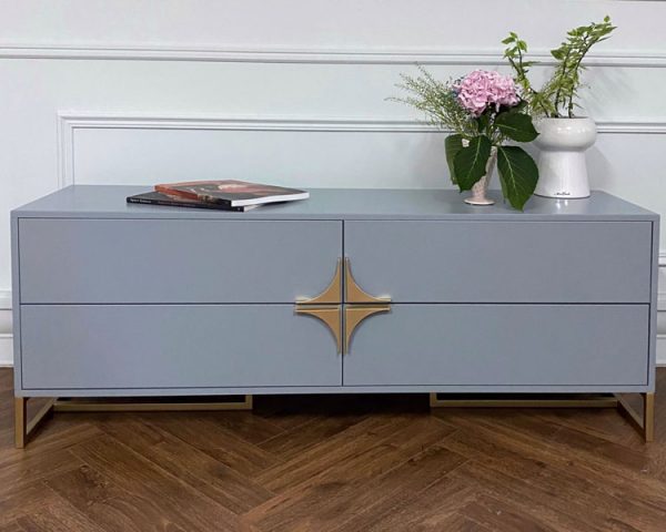   The Furnish Тумба под тв “стелла” (for miss) серый 150x55x40 см.