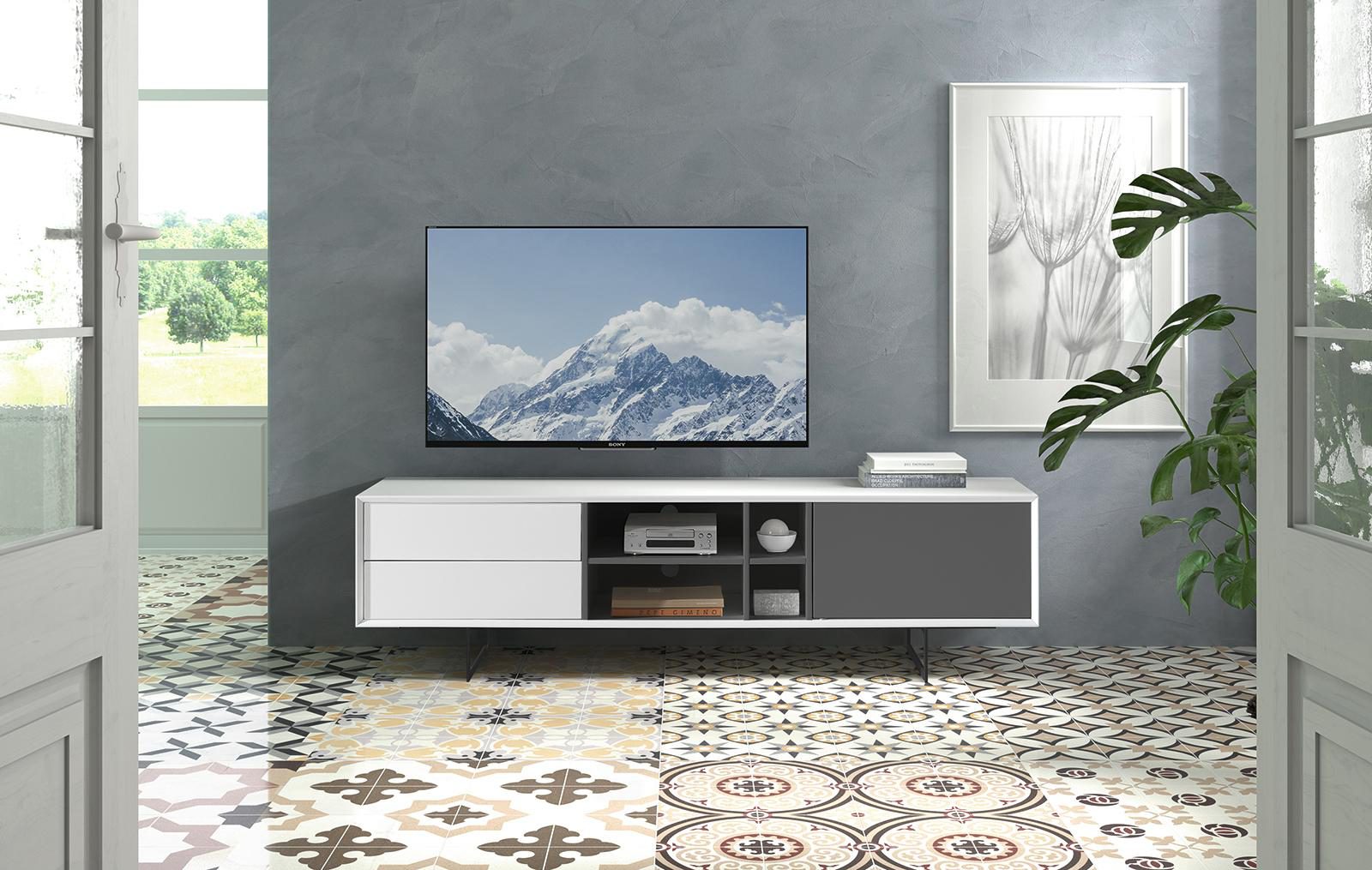   The Furnish Тумба tv 131 белый (dupen) белый 180.0x50.0x42.0 см.