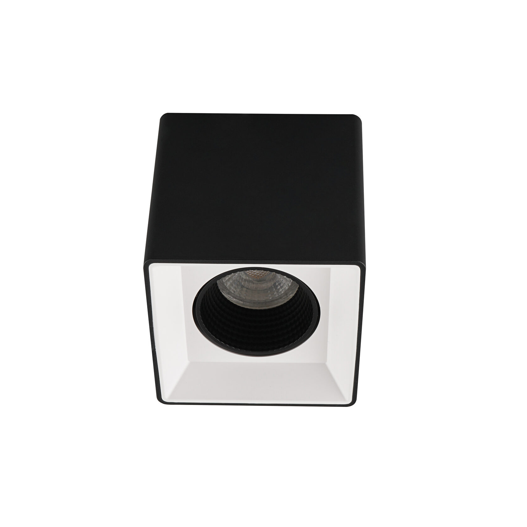 Dk3080-bw+bk светильник накладной ip 20, 10 вт, gu5.3, led, черно-белый/черный, пластик (denkirs) черный