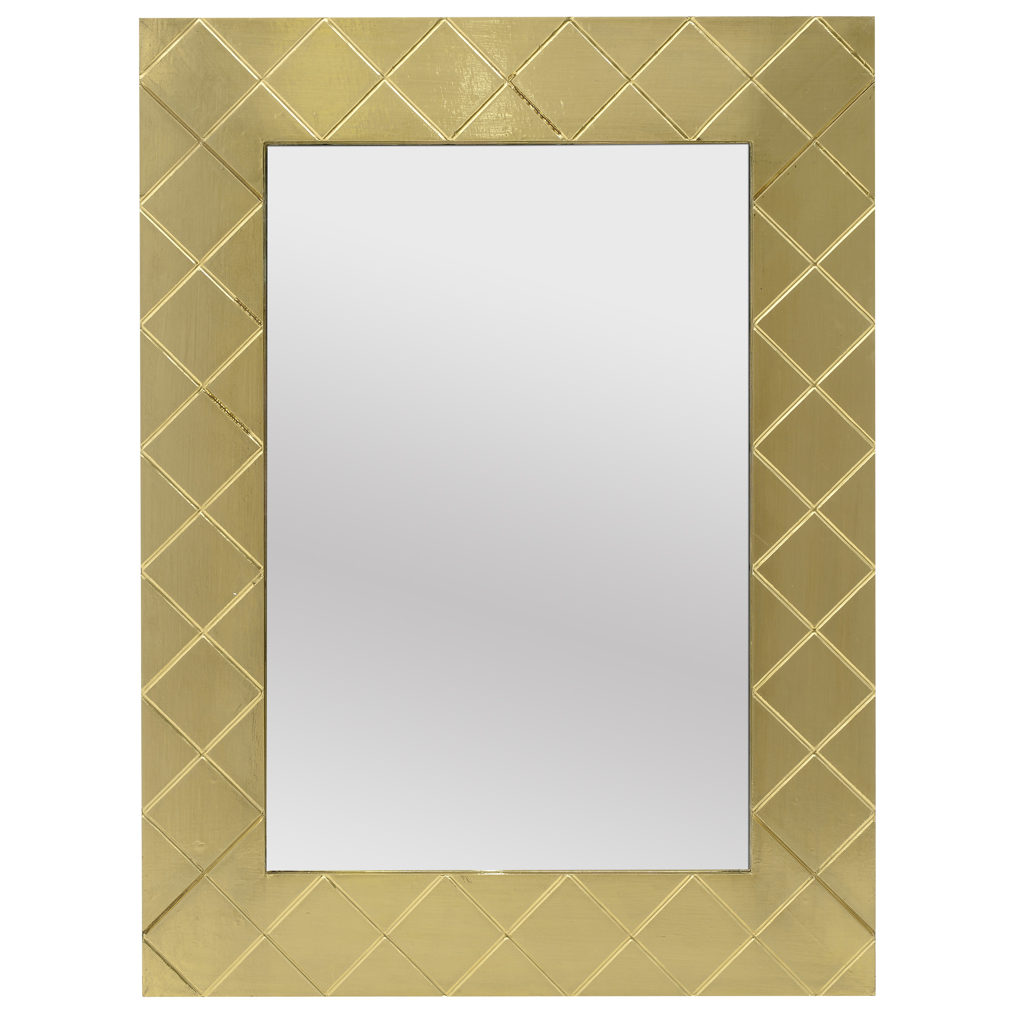 Зеркало настенное ashti (to4rooms) золотой 60x80x3 см.