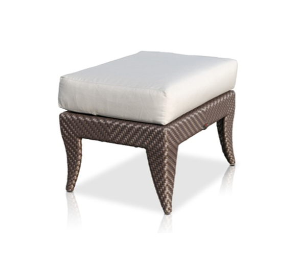 Пуф skyline design madison (dedon) коричневый 56x46x31 см.