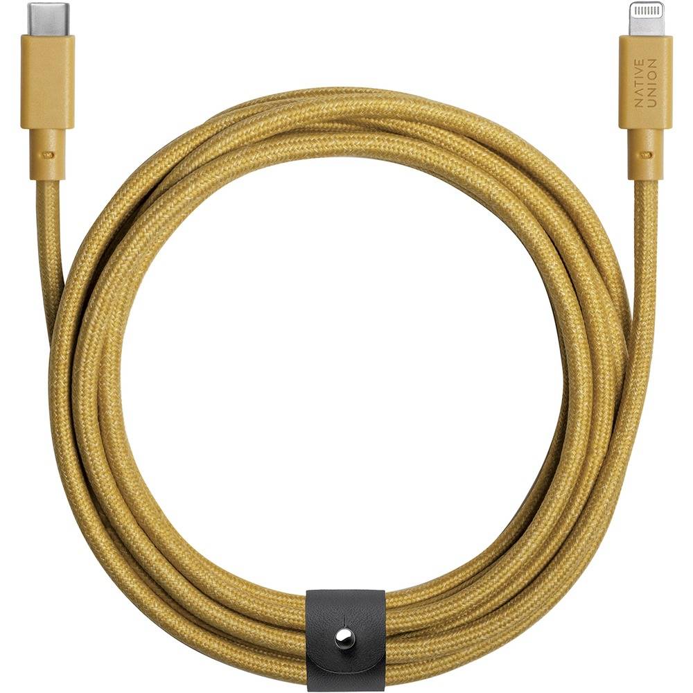 Кабель Native Union Belt Cable Lightning/USB-C 3м, крафт