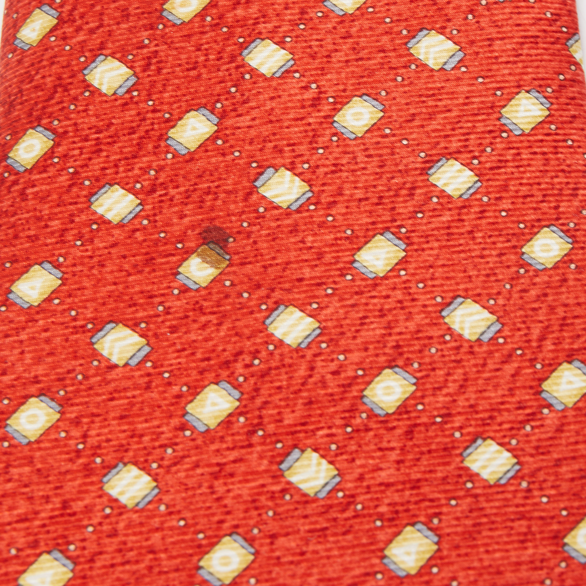 Neckties  The Luxury Closet Bvlgari Red Printed Silk Traditional Tie