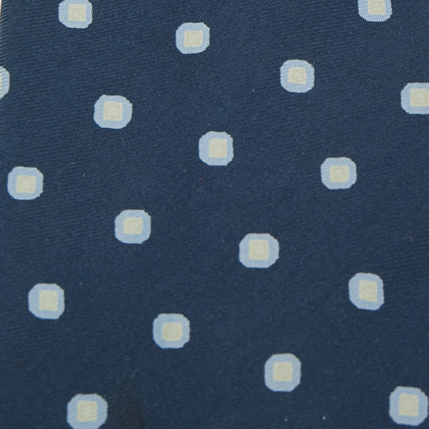 Neckties  The Luxury Closet Ermenegildo Zegna Midnight Blue Dot Print Silk Tie