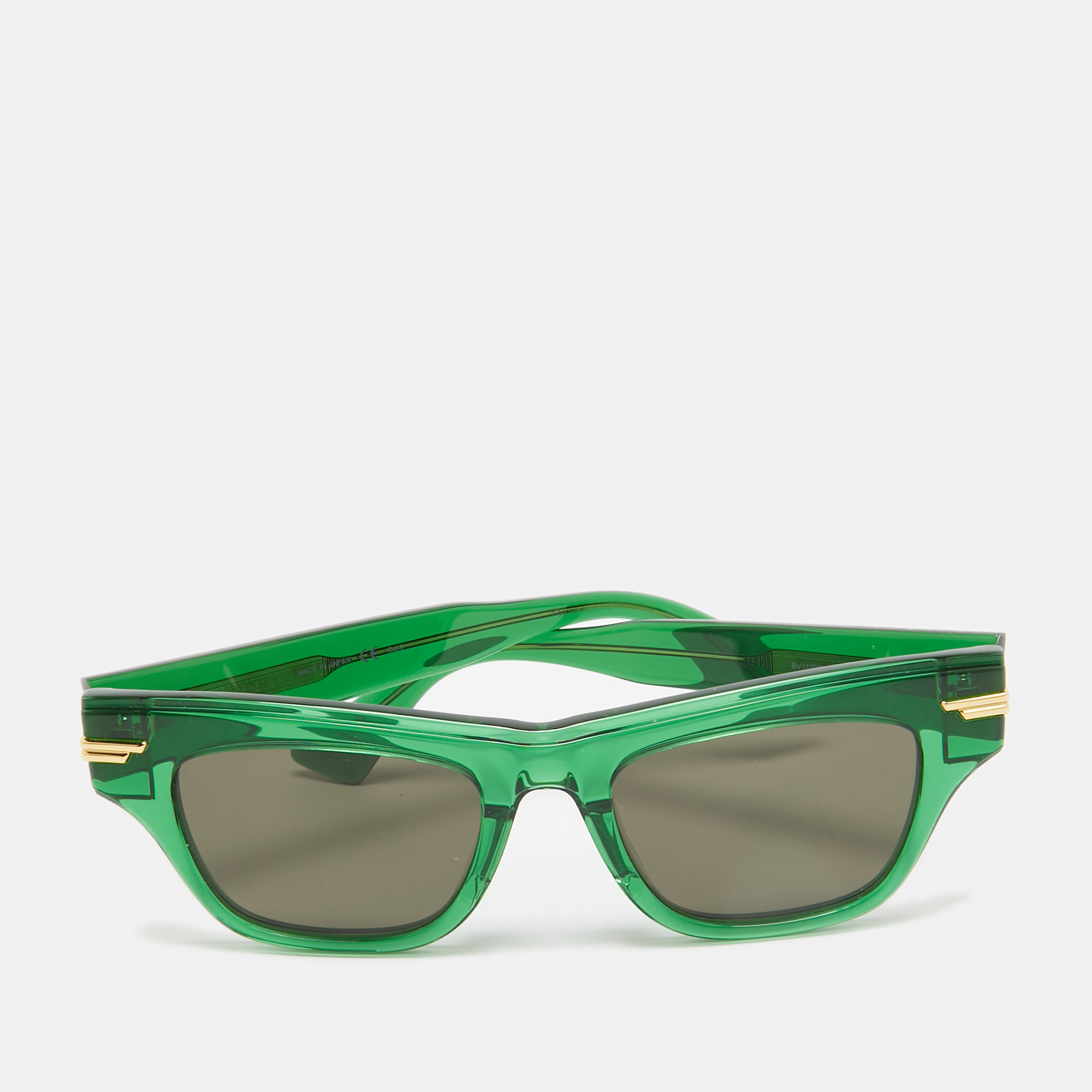 Bottega Veneta Green/Black BV1122S Wayfarer Sunglasses