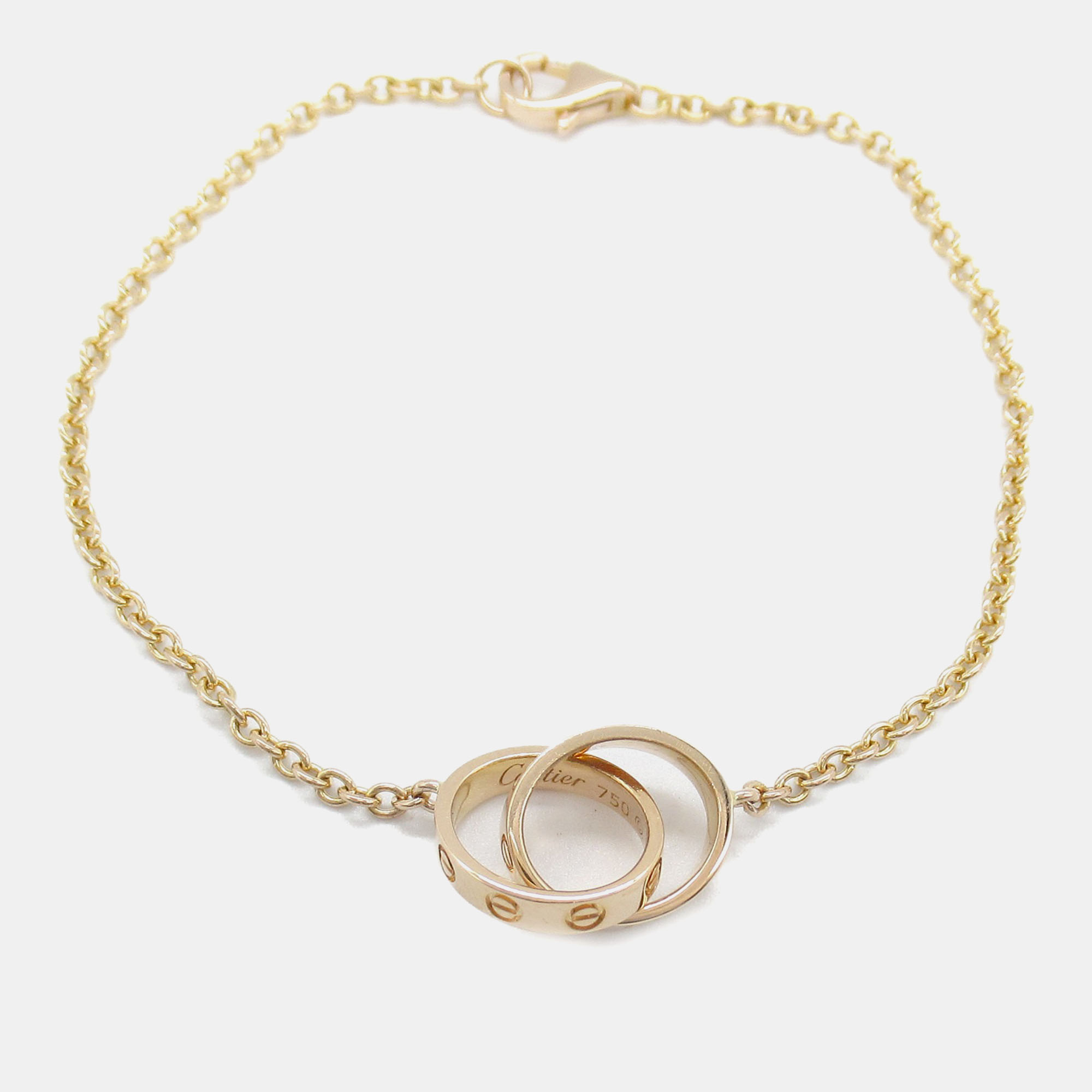 Cartier 18K Rose Gold Love Chain Bracelet