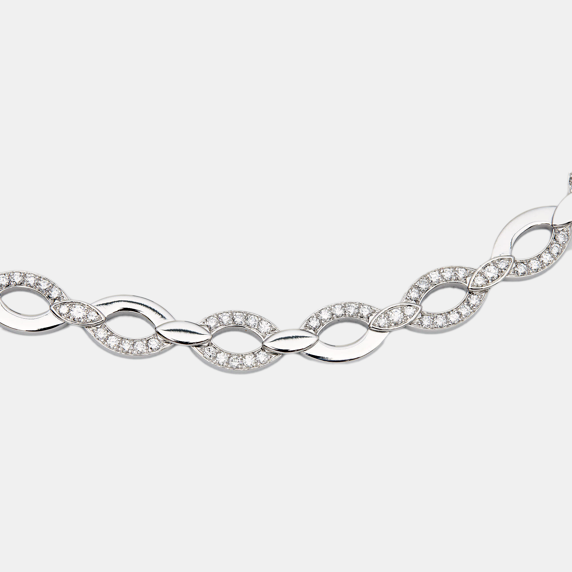   The Luxury Closet Cartier Diadea Diamonds 18k White Gold Necklace