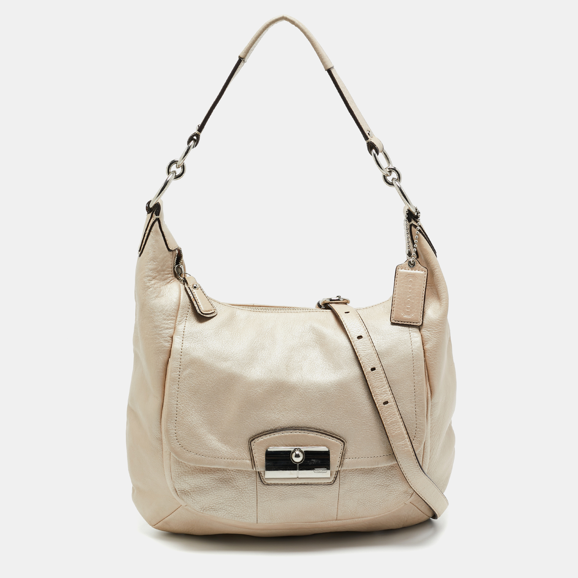 Coach Ivory Leather Kristin Hobo