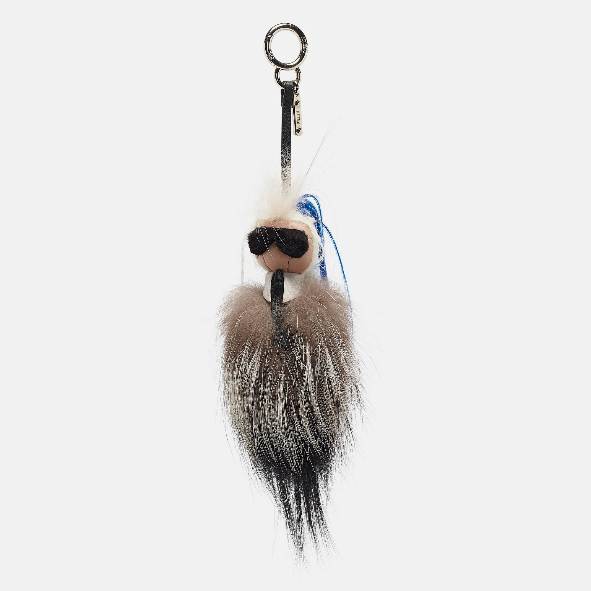 Luggage Accessories  The Luxury Closet Fendi Multicolor Fur and Leather Karlito Bag Charm