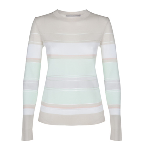 Jason Wu Striped Merino Wool Sweater M