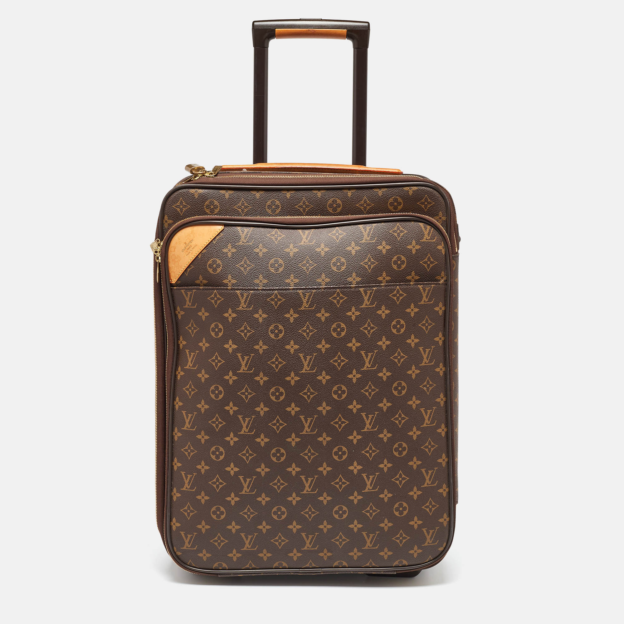 Suitcases  The Luxury Closet Louis Vuitton Monogram Canvas Business Pegase Legere 55 Luggage