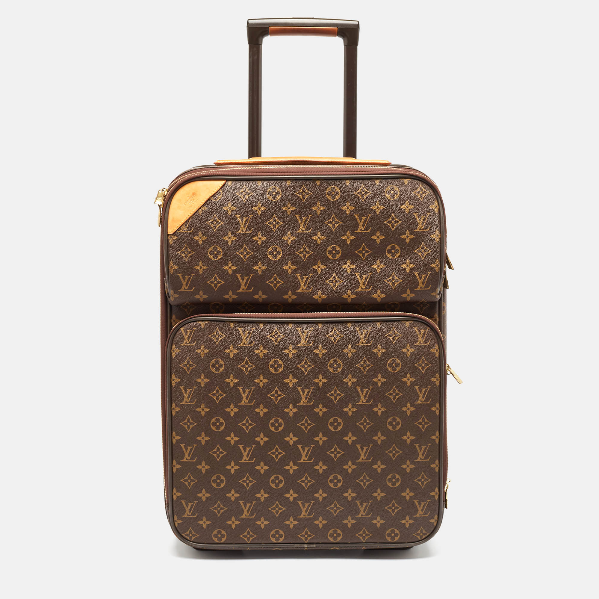 Suitcases Louis Vuitton Monogram Canvas Business Pegase 55 Luggage