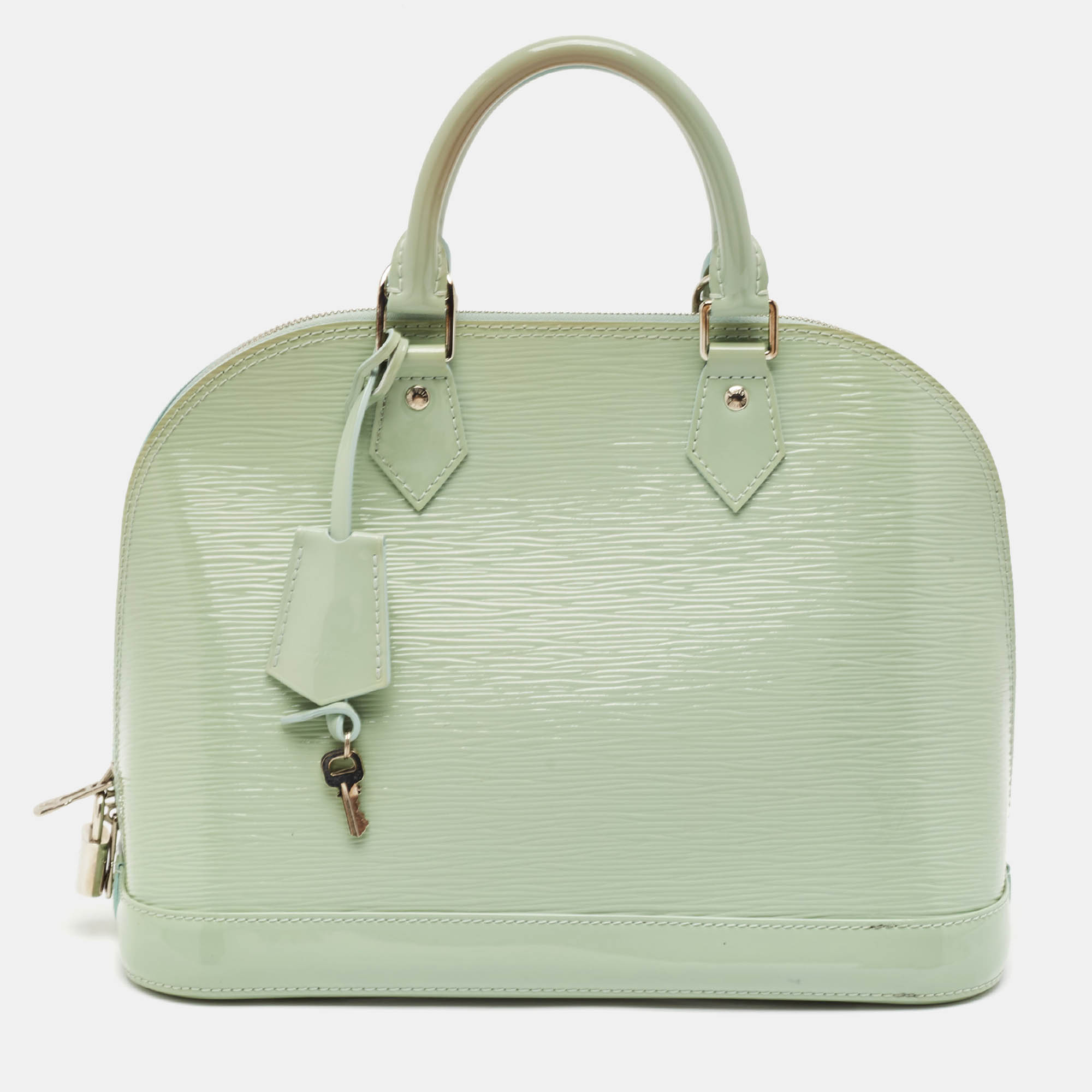 Louis Vuitton Peppermint Electric Epi Leather Alma PM Bag