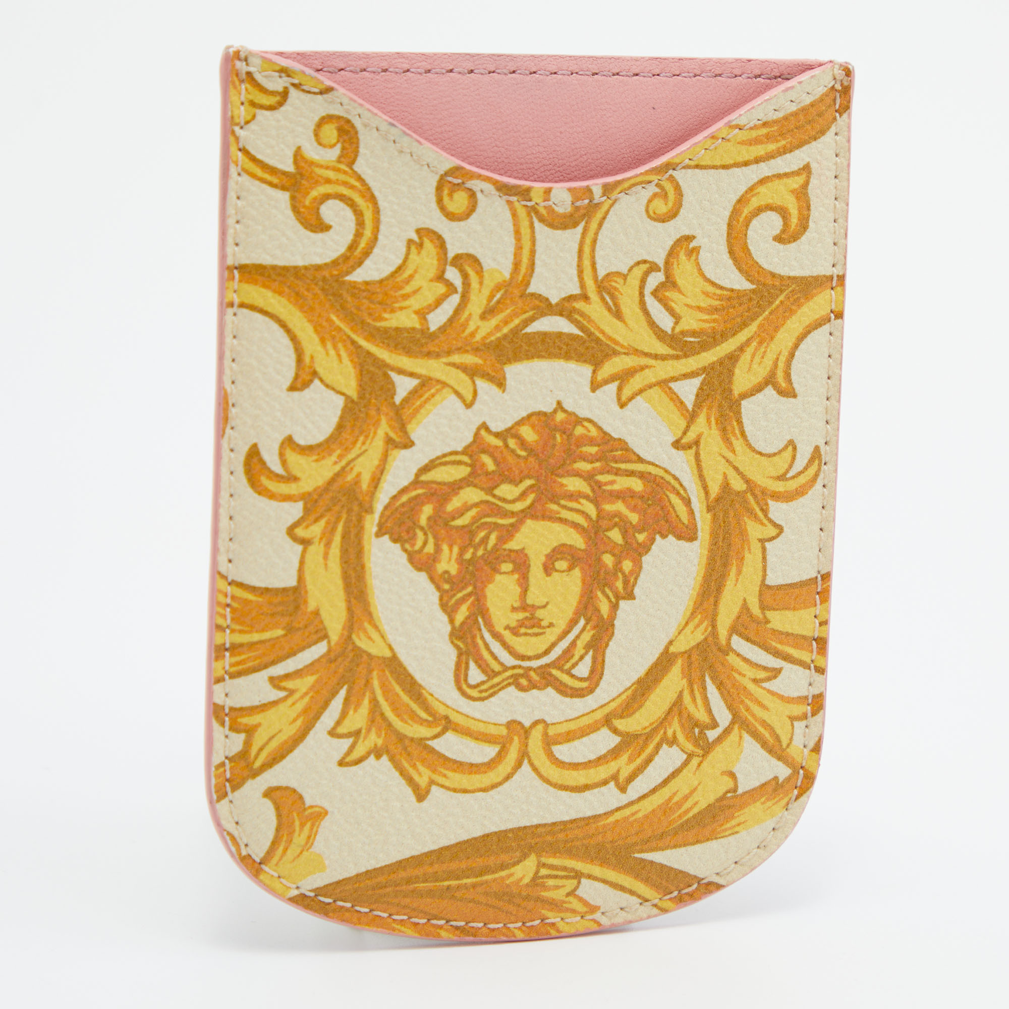 Mobile Phone Cases  The Luxury Closet Versace Yellow Medusa Print Leather Phone Cover