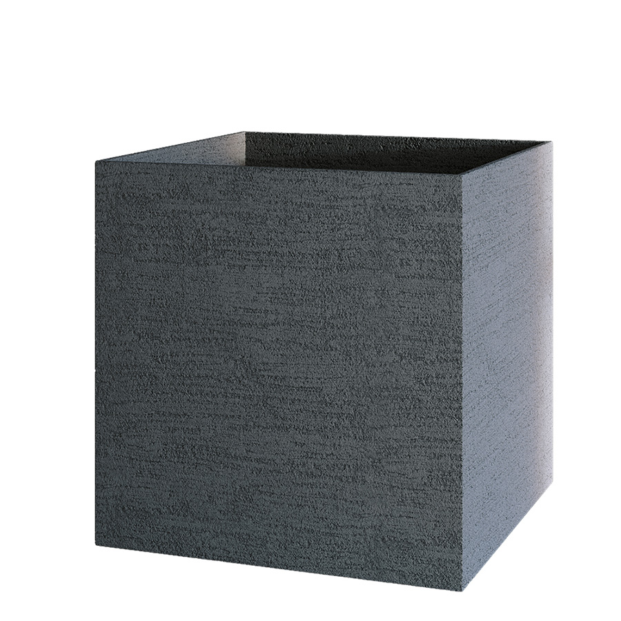 Кашпо CONCRETIKA CUBE EROSIA GRAY 70x70x70