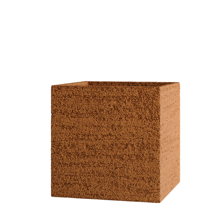 Кашпо CONCRETIKA CUBE EROSIA OCHRE 30x30x30