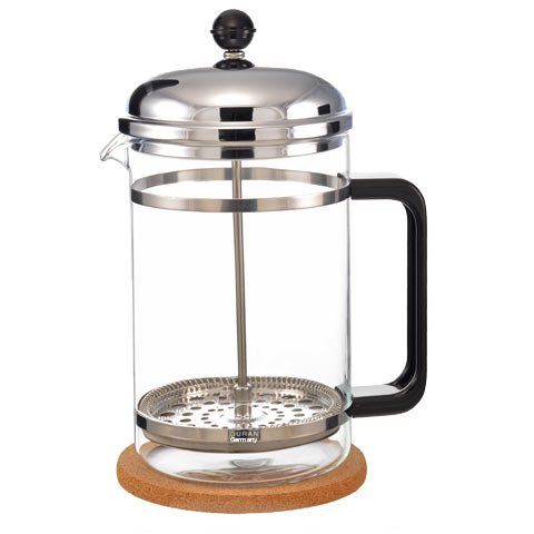 GROSCHE Denver French Press with Schott Germany Glass Beaker and anti-slip cork base