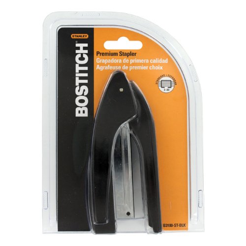 Stanley(R) Bostitch Portable-Size Premium Stapler, Black