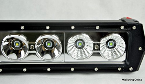 52 240W Spot/Flood Combo Cree LED Work Light Bar Single Row High Intensity Alloy Driving Light Lamp Off Road 4x4 Jeep RV SUV ATV UTV Truck Boat