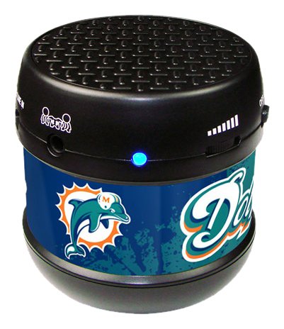 NFL Miami Dolphins Shock Wave Personal Audio Speaker