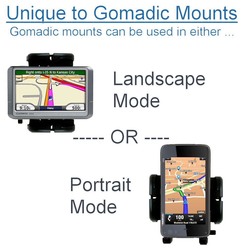 Gomadic Air Vent Clip Based Cradle Holder Car / Auto Mount suitable for the Sony Walkman NWZ-S736 - Lifetime Warranty
