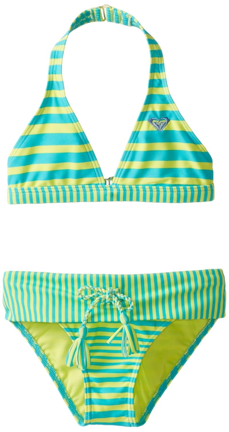 Roxy Big Girls' All Aboard Striped Halter Set
