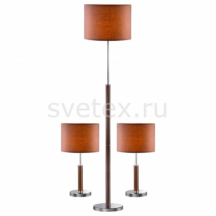Текстильный плафон  Svetex Набор из 2 настольных ламп и 1 торшера Favourite